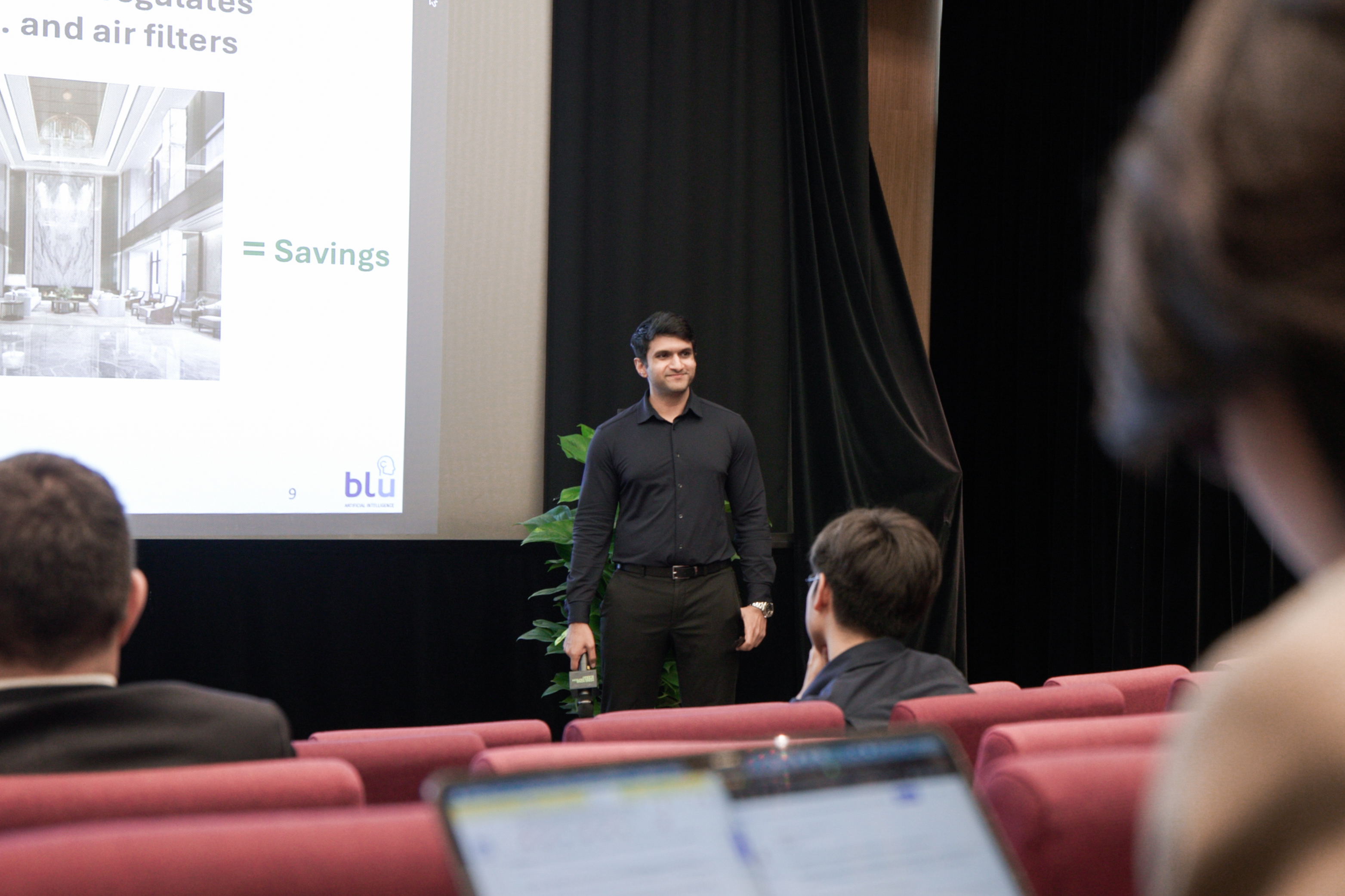 Raj Shroff presenting at the Green Fintech Summit